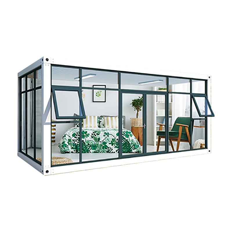 One-Story Glass Container House